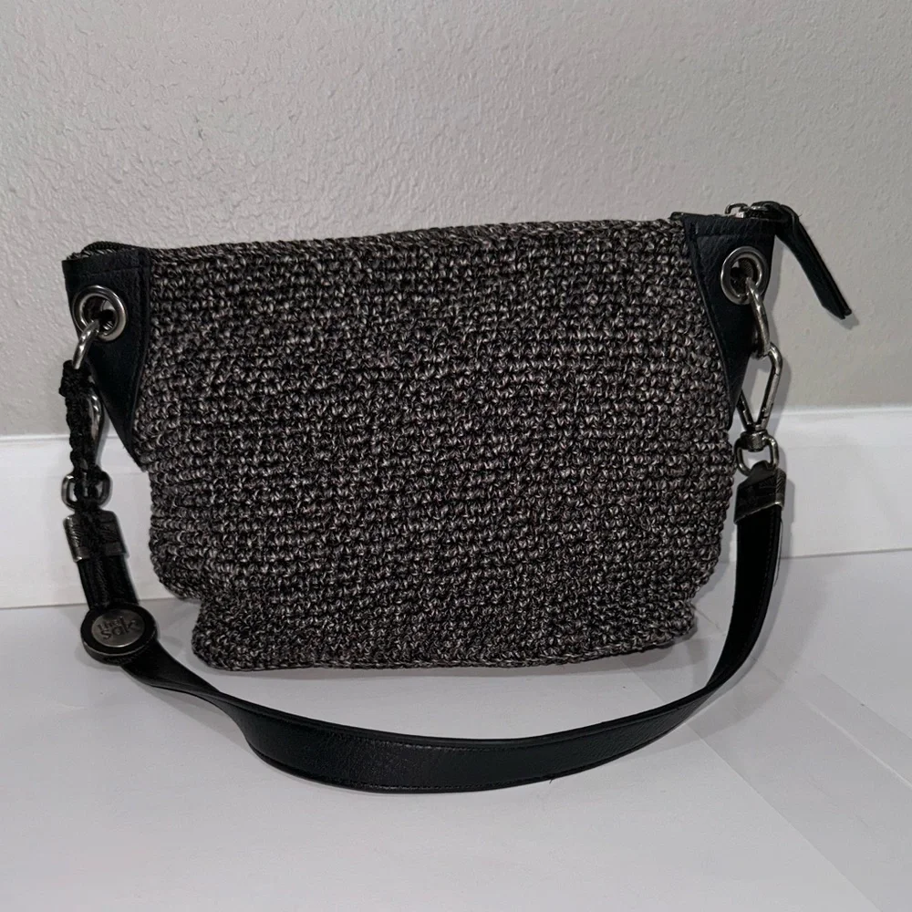 The Sak Women's Sequoia Crochet Hobo black bag.